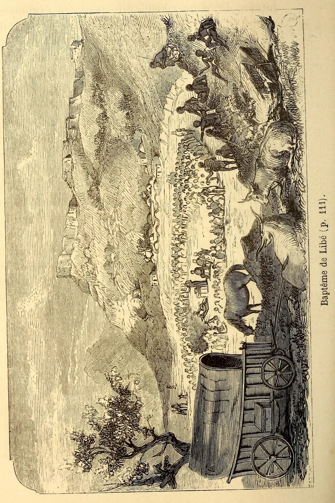 An illustration from Les Bassoutos; ou, Vingt-trois années de séjour et d'observations au sud de l'Afrique, 1859, leaf 148