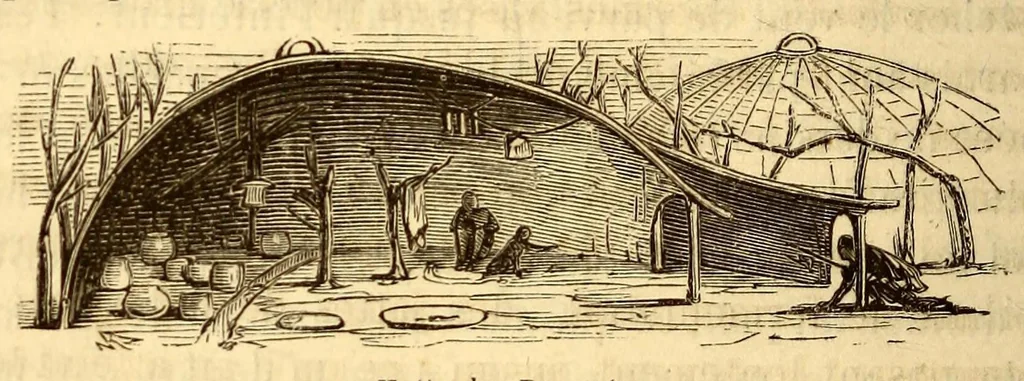 An illustration from Les Bassoutos; ou, Vingt-trois années de séjour et d'observations au sud de l'Afrique, 1859, leaf 172