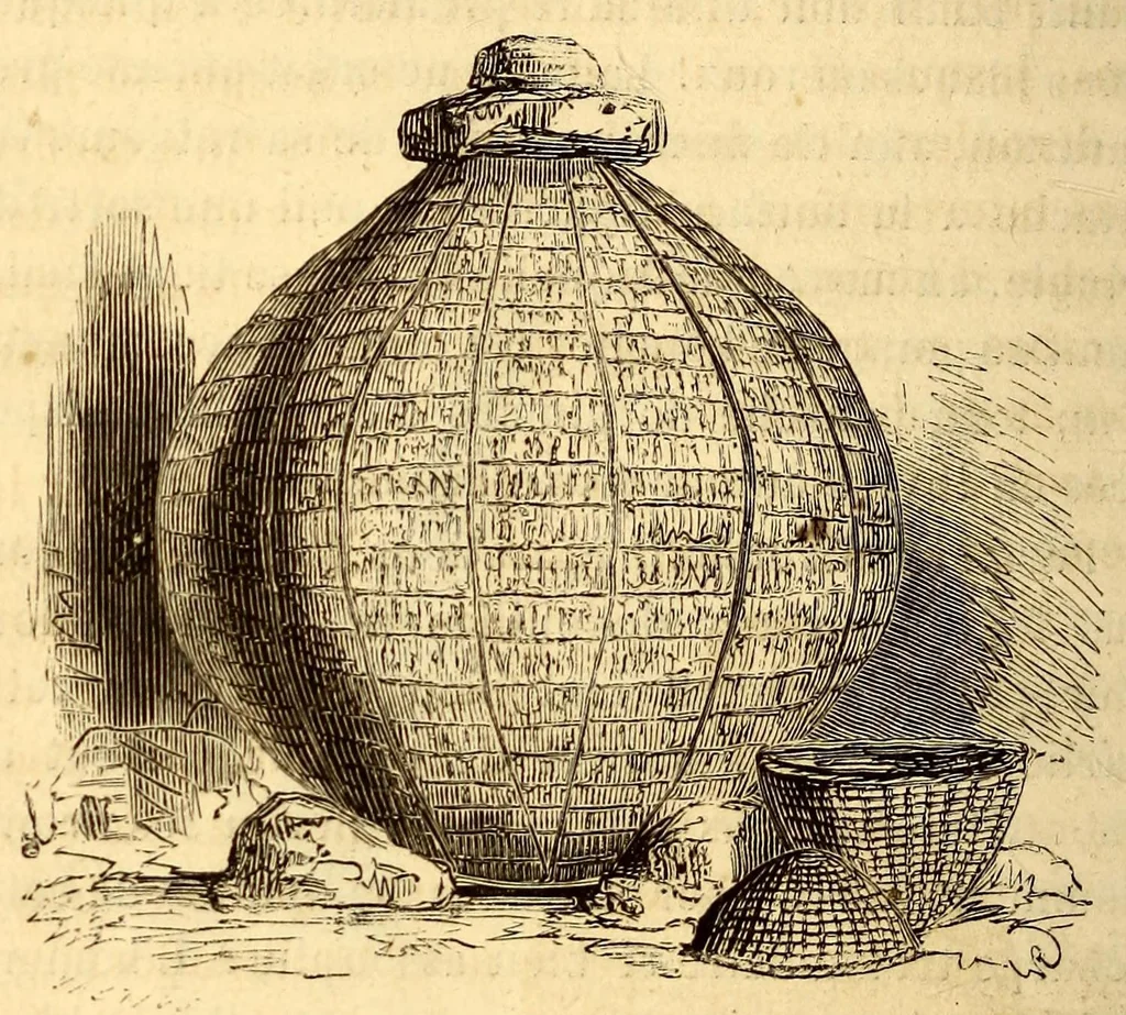An illustration from Les Bassoutos; ou, Vingt-trois années de séjour et d'observations au sud de l'Afrique, 1859, leaf 182