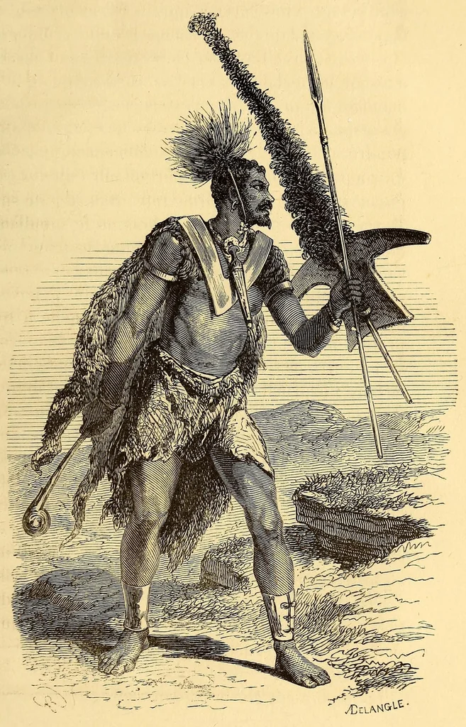 An illustration from Les Bassoutos; ou, Vingt-trois années de séjour et d'observations au sud de l'Afrique, 1859, leaf 99