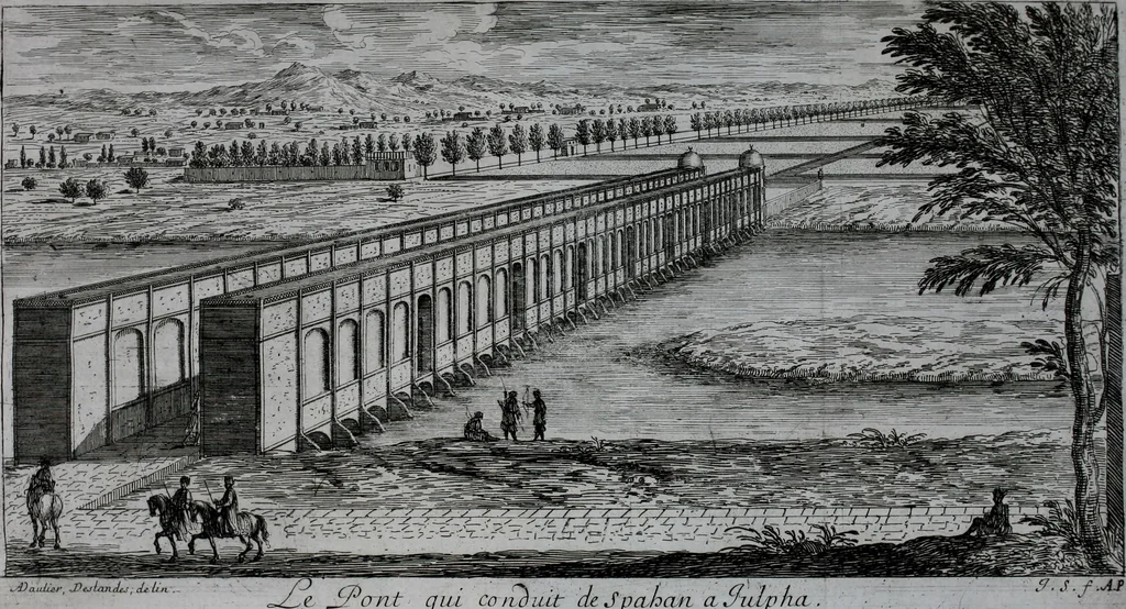 An illustration from Les beautez de la Perse; ou, La description de ce qu'il y a de plus curieux dans ce royaume, enrichie de la carte du païs, & de plusieurs estampes dessignées sur les lieux, 1673, leaf 72