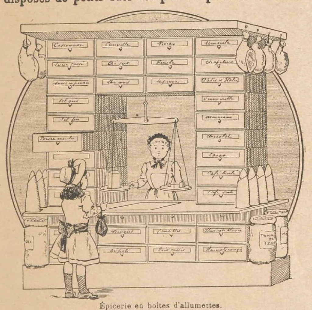 An illustration from Les Bons Jeudis ( 5e Édition ] Tit Tom, 1924, leaf 60