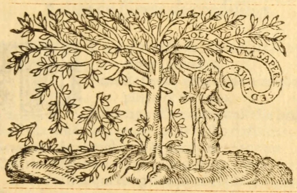 An illustration from Les CL pseaumes de David, 1603, leaf 419