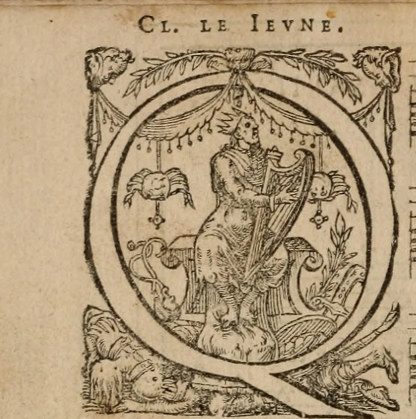 An illustration from Les cent cinquante Psaumes de David:, 1613, leaf 13