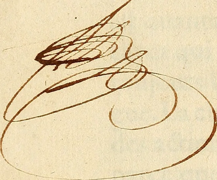 An illustration from Les characteres des passions, 1640, leaf 415