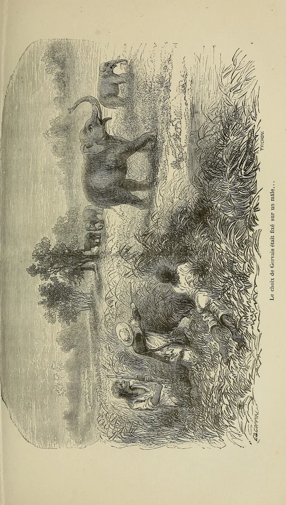 An illustration from Les chasseurs d'ivoire, 1876, leaf 149