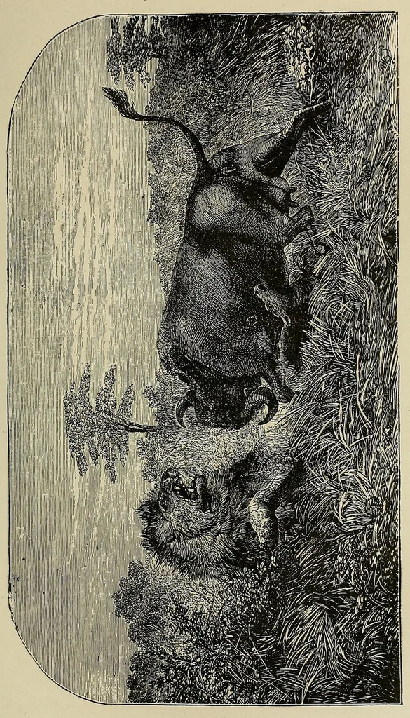 An illustration from Les chasseurs d'ivoire, 1876, leaf 225