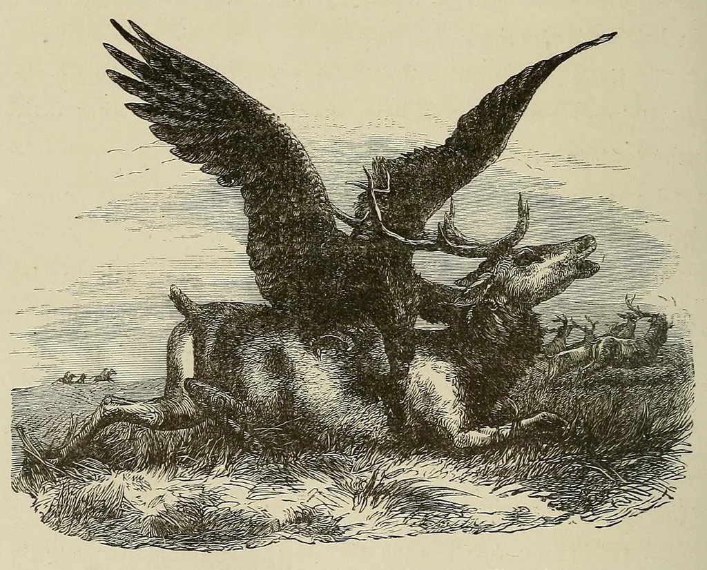 An illustration from Les chasseurs d'ivoire, 1876, leaf 368