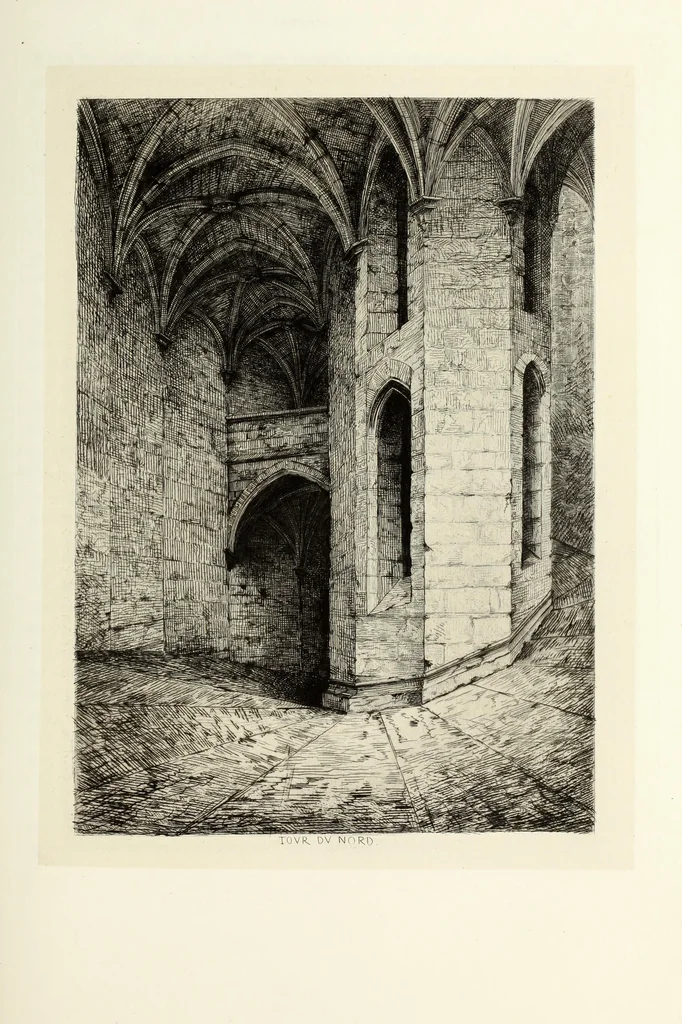 An illustration from Les châteaux historiques de la France, 1877, leaf 104