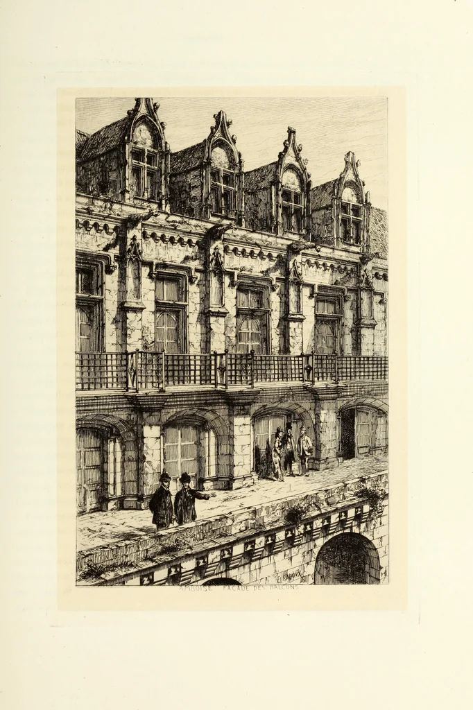 An illustration from Les châteaux historiques de la France, 1877, leaf 116
