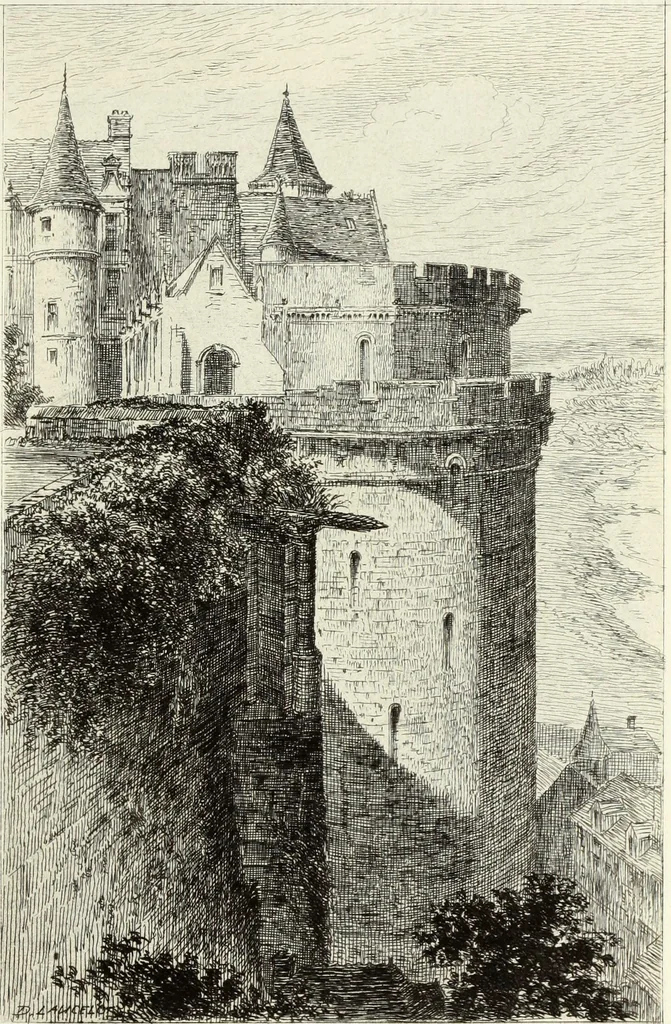An illustration from Les châteaux historiques de la France, 1877, leaf 124