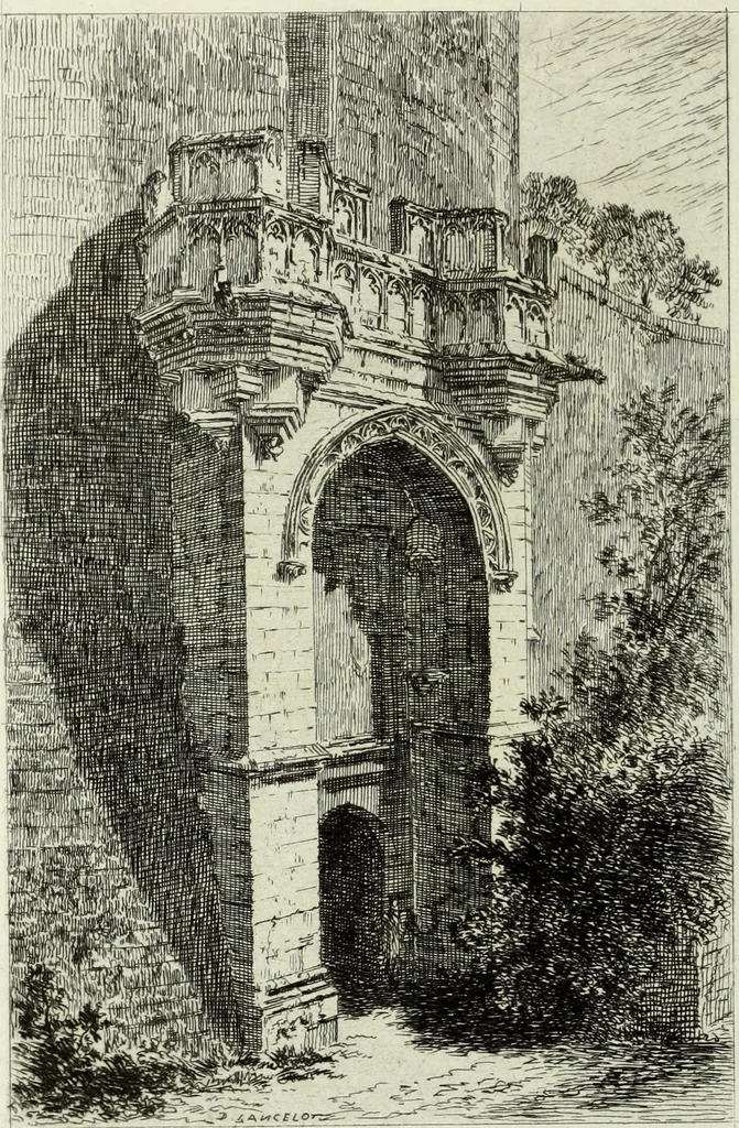 An illustration from Les châteaux historiques de la France, 1877, leaf 125