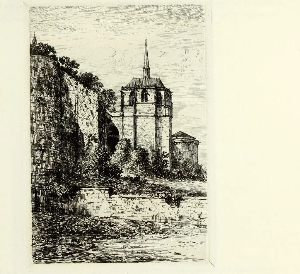 An illustration from Les châteaux historiques de la France, 1877, leaf 126