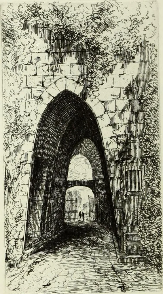 An illustration from Les châteaux historiques de la France, 1877, leaf 127