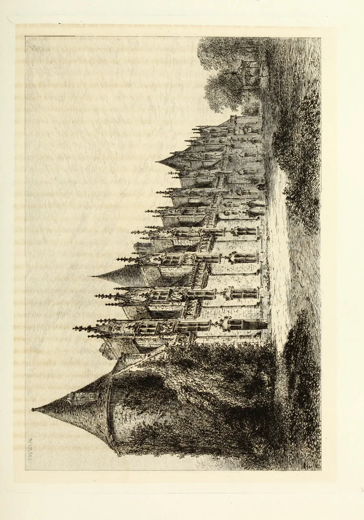 An illustration from Les châteaux historiques de la France, 1877, leaf 154