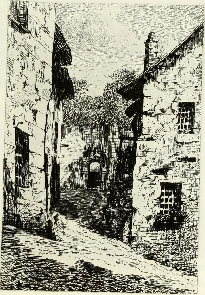 An illustration from Les châteaux historiques de la France, 1877, leaf 160