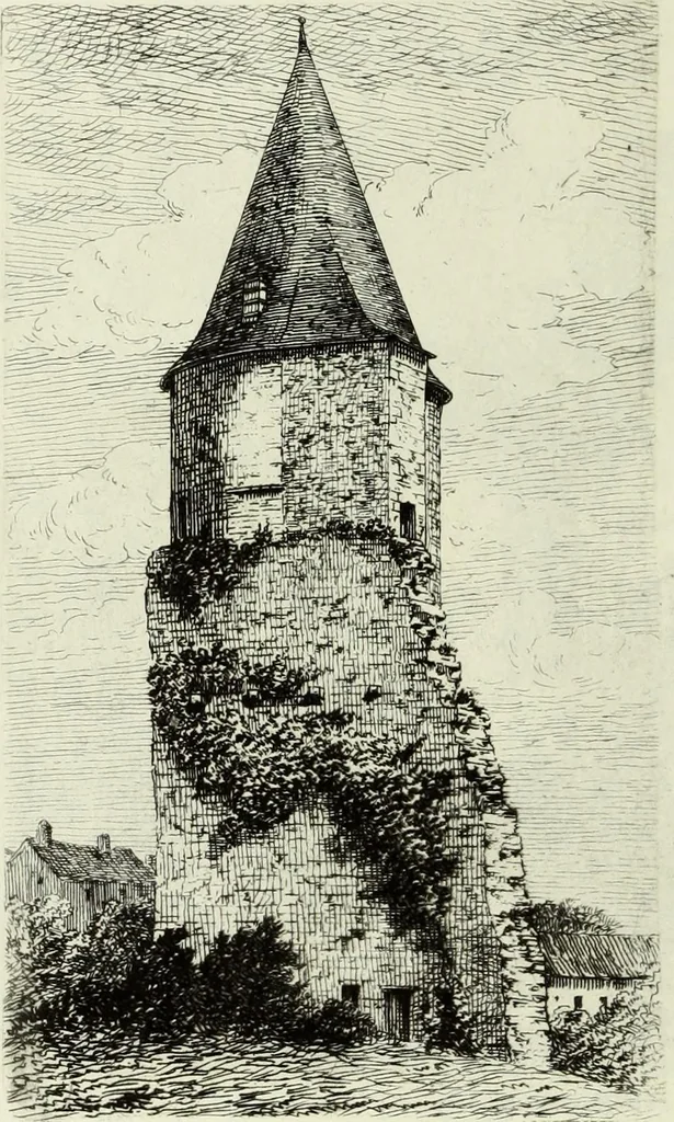 An illustration from Les châteaux historiques de la France, 1877, leaf 163