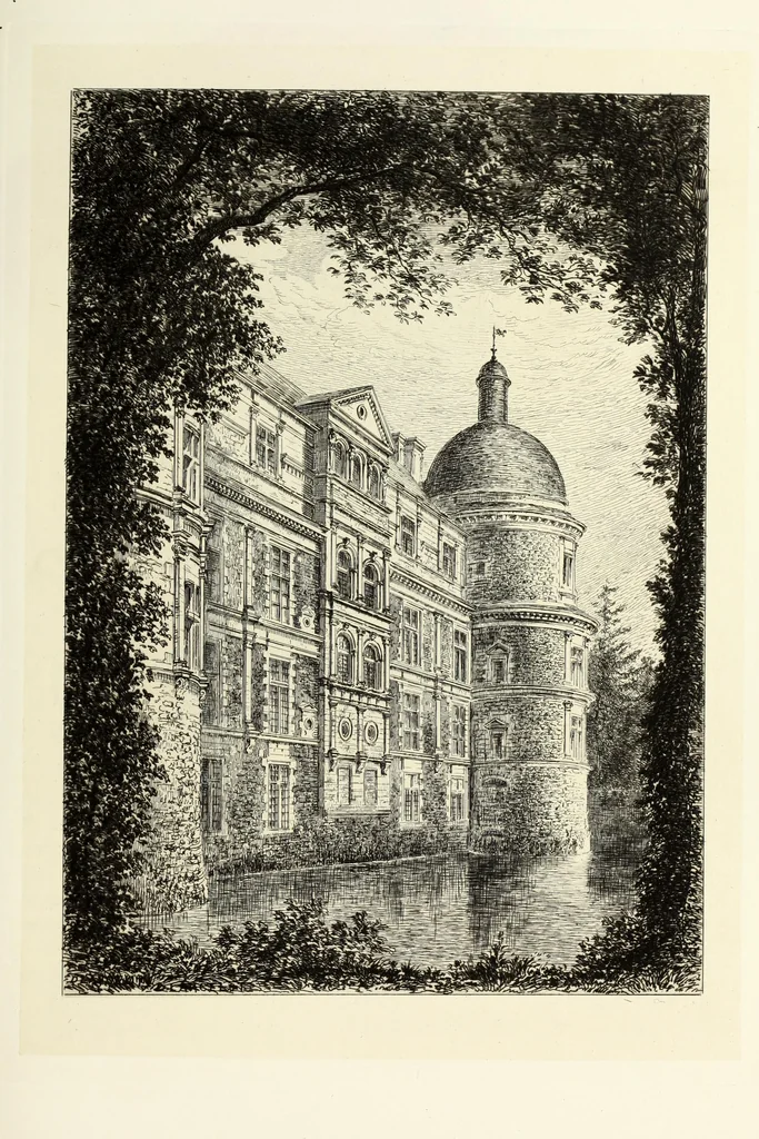 An illustration from Les châteaux historiques de la France, 1877, leaf 182