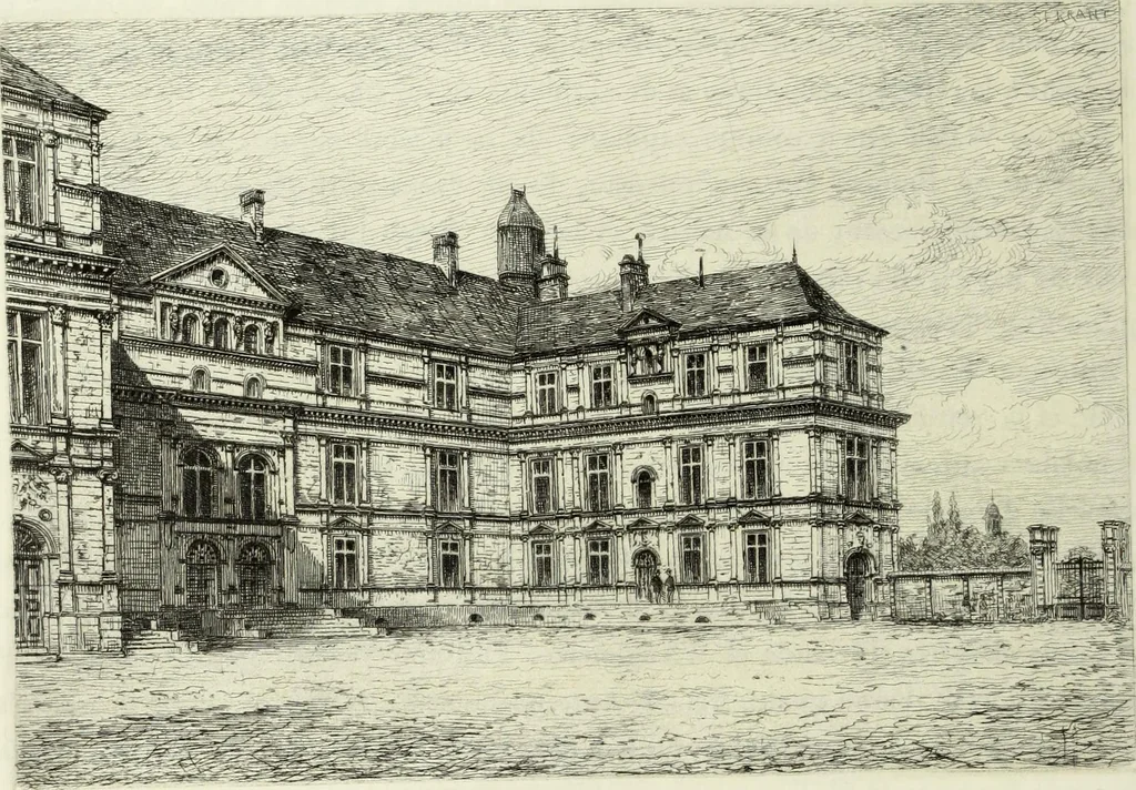 An illustration from Les châteaux historiques de la France, 1877, leaf 189