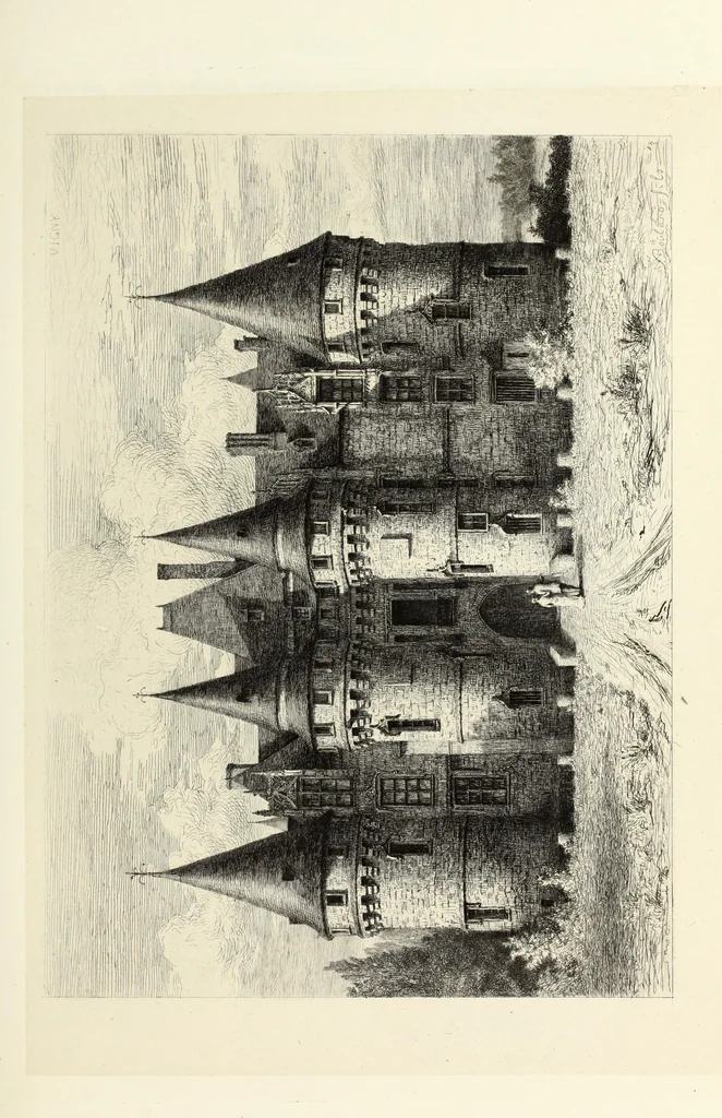 An illustration from Les châteaux historiques de la France, 1877, leaf 204