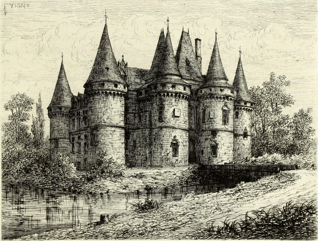 An illustration from Les châteaux historiques de la France, 1877, leaf 208