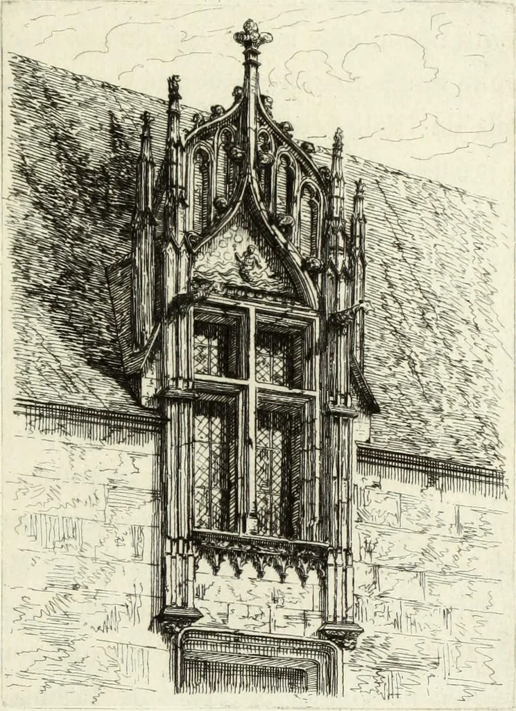 An illustration from Les châteaux historiques de la France, 1877, leaf 210