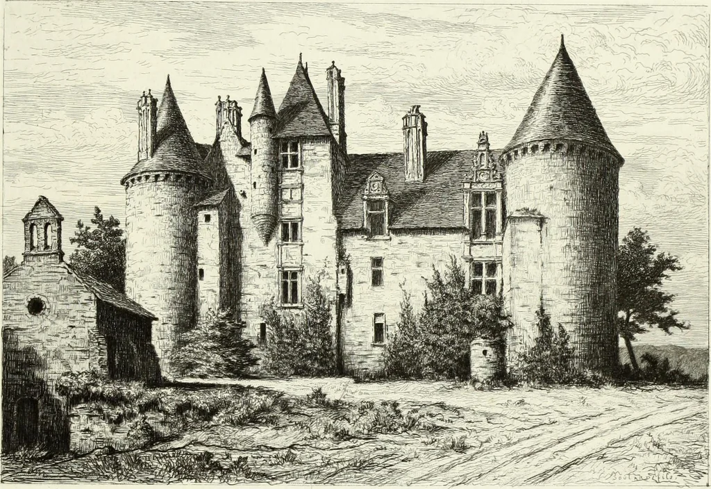An illustration from Les châteaux historiques de la France, 1877, leaf 218