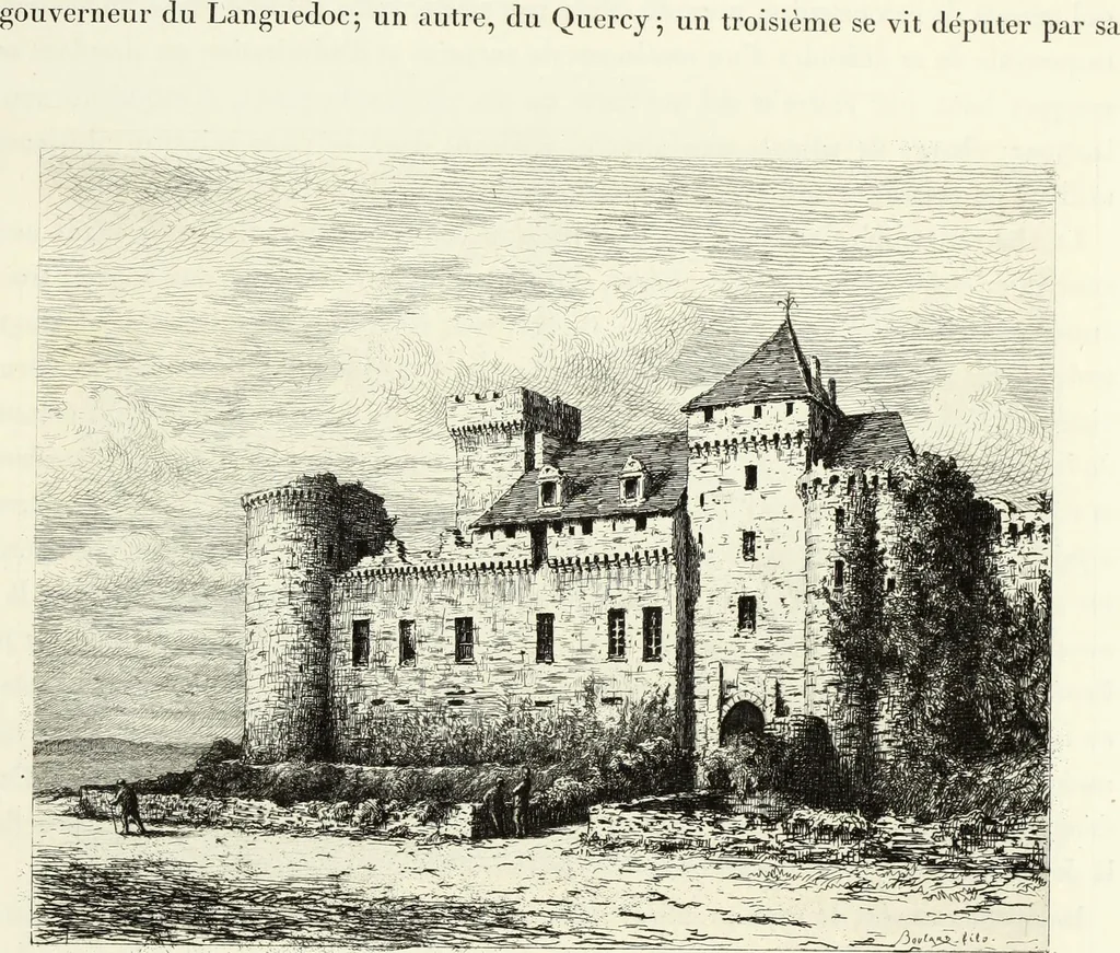 An illustration from Les châteaux historiques de la France, 1877, leaf 238