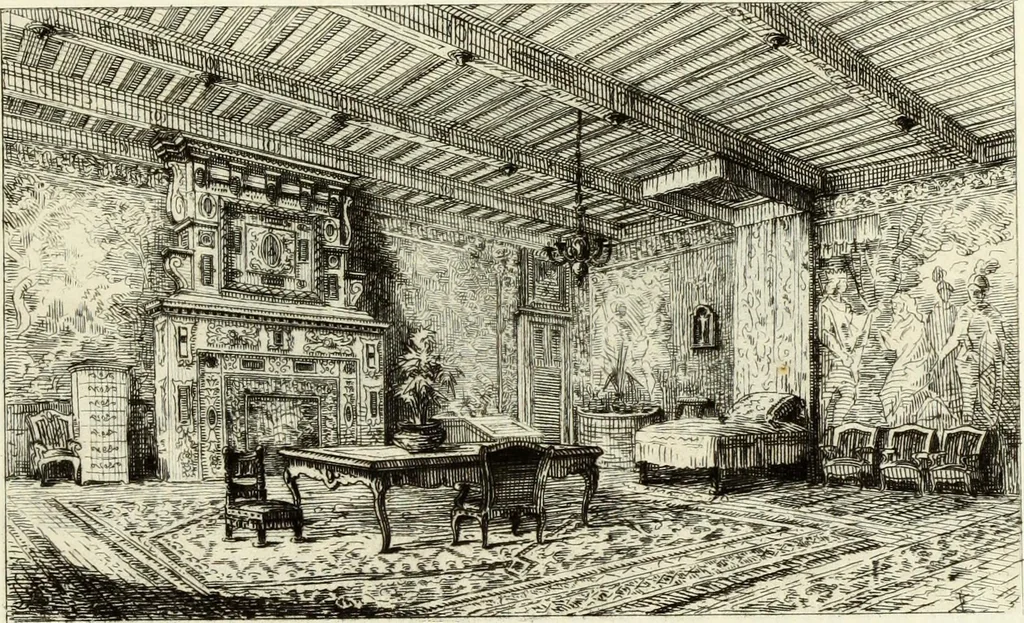 An illustration from Les châteaux historiques de la France, 1877, leaf 24