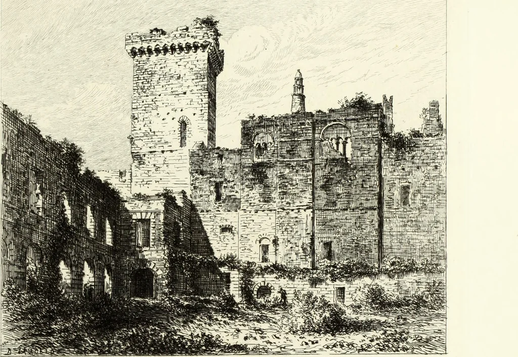 An illustration from Les châteaux historiques de la France, 1877, leaf 240