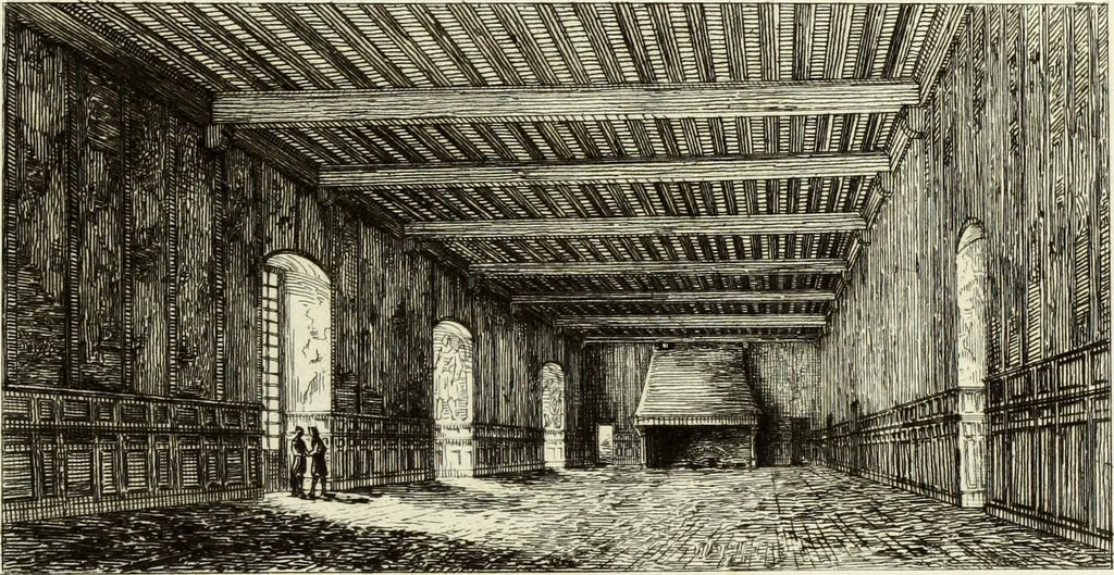 An illustration from Les châteaux historiques de la France, 1877, leaf 36