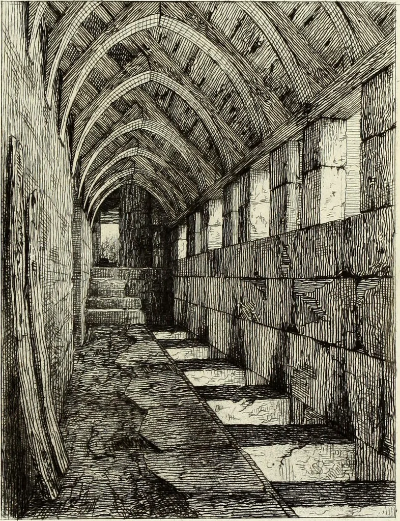 An illustration from Les châteaux historiques de la France, 1877, leaf 38