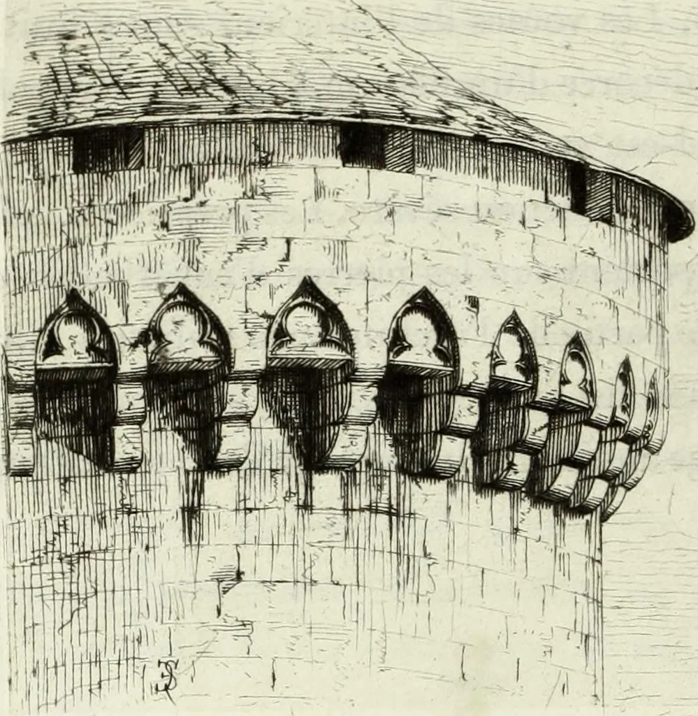 An illustration from Les châteaux historiques de la France, 1877, leaf 65
