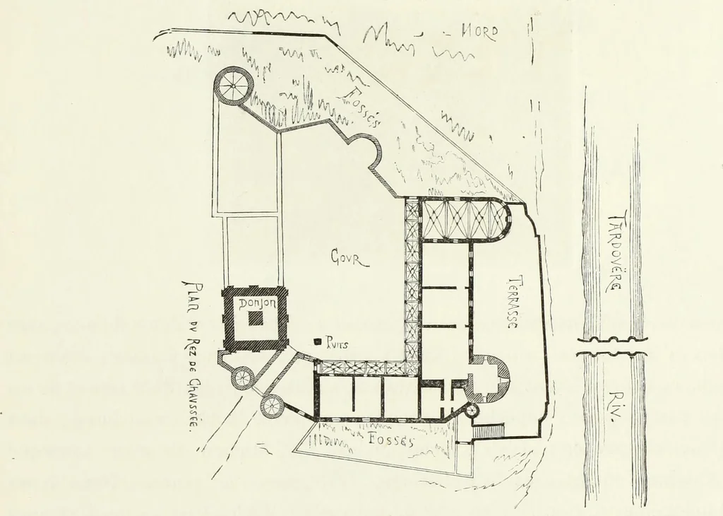 An illustration from Les châteaux historiques de la France, 1877, leaf 66