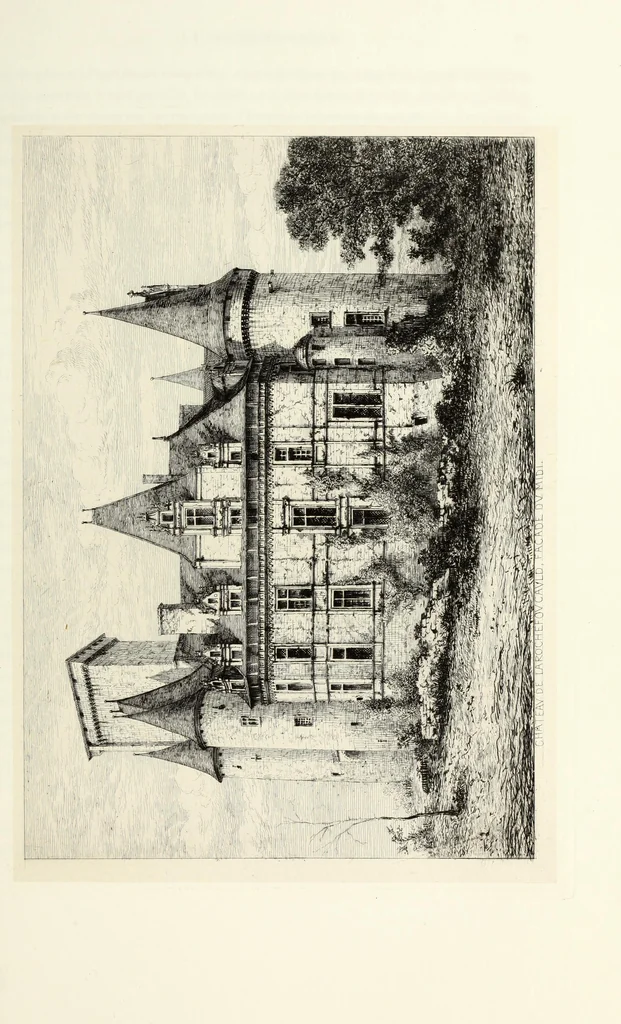 An illustration from Les châteaux historiques de la France, 1877, leaf 68