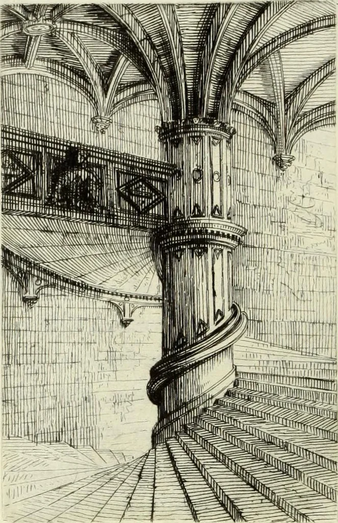 An illustration from Les châteaux historiques de la France, 1877, leaf 71