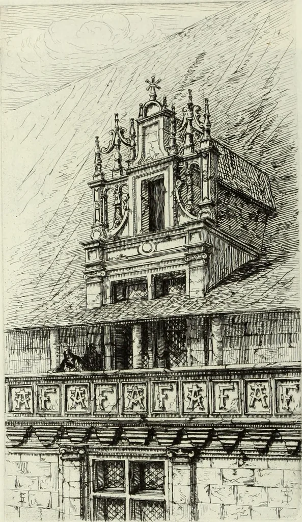 An illustration from Les châteaux historiques de la France, 1877, leaf 73