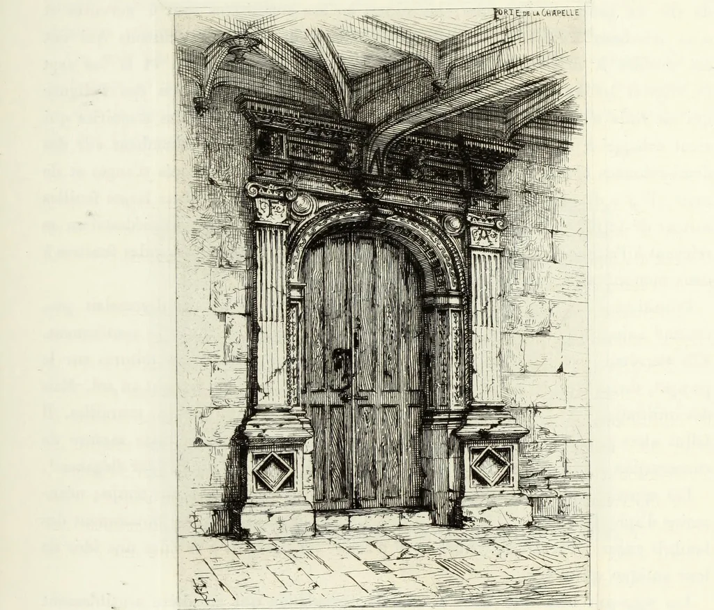 An illustration from Les châteaux historiques de la France, 1877, leaf 74