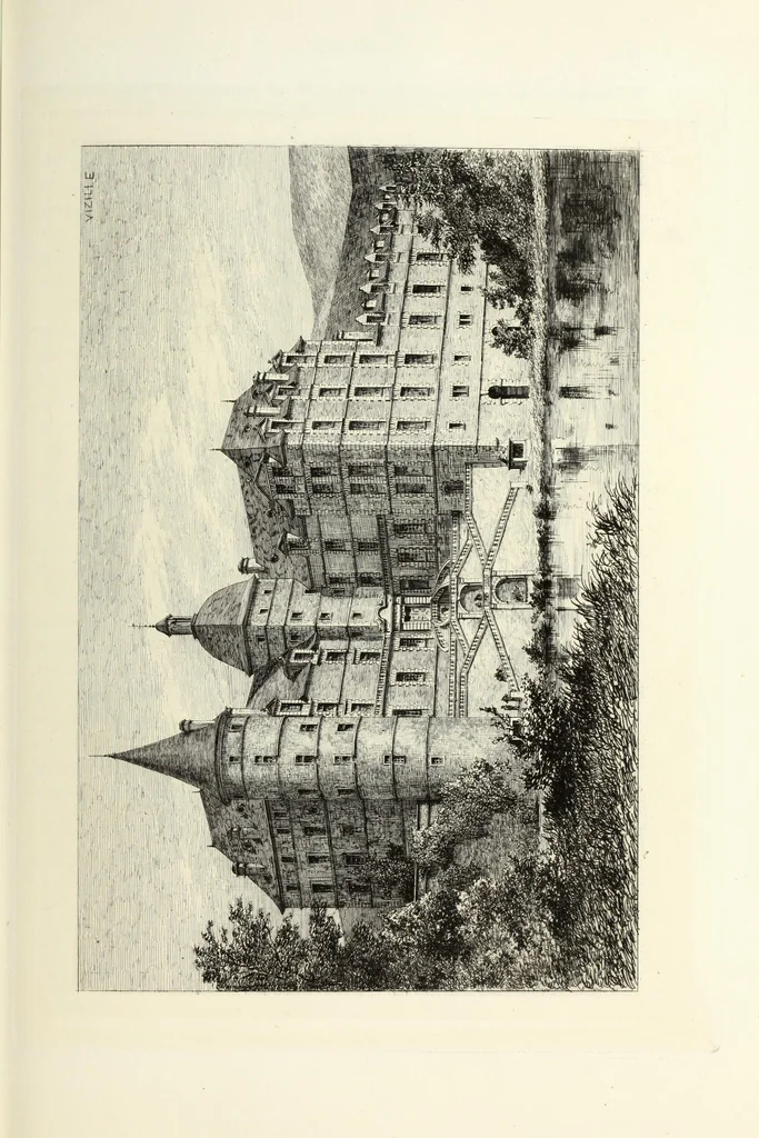 An illustration from Les châteaux historiques de la France, 1877, leaf 128