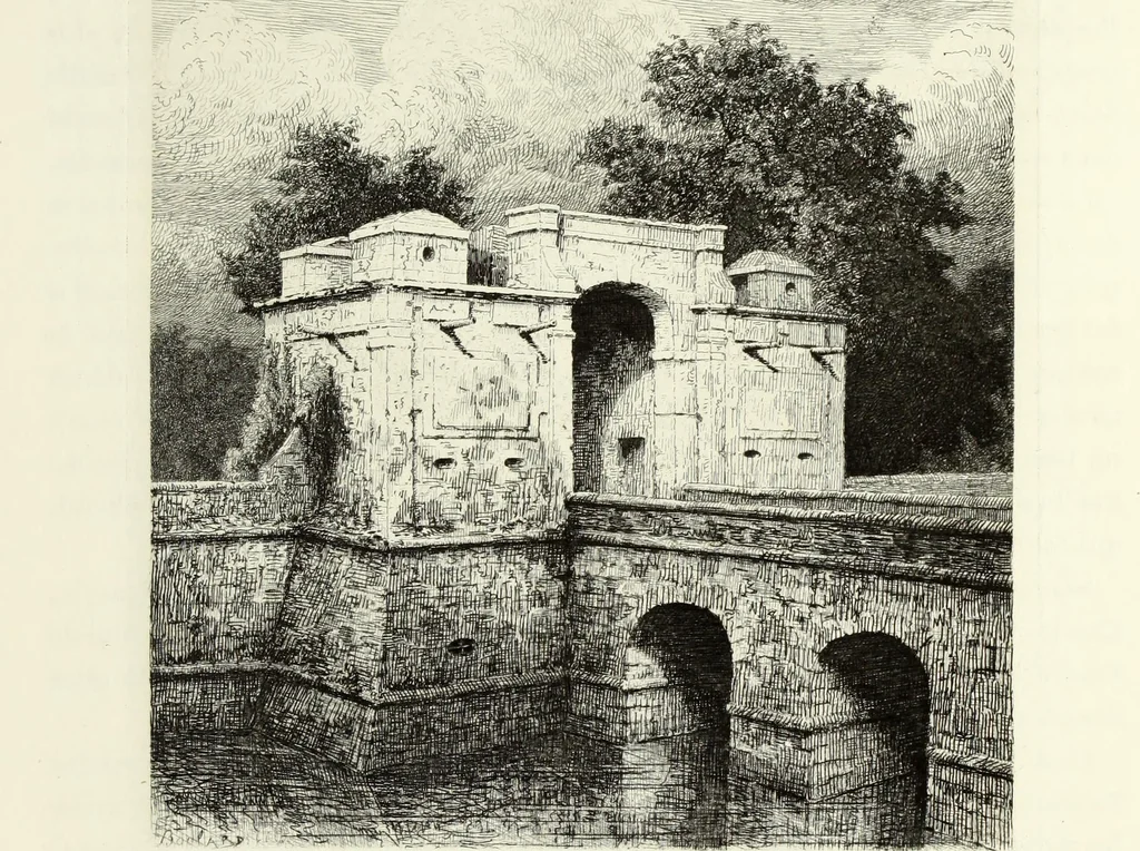 An illustration from Les châteaux historiques de la France, 1877, leaf 14