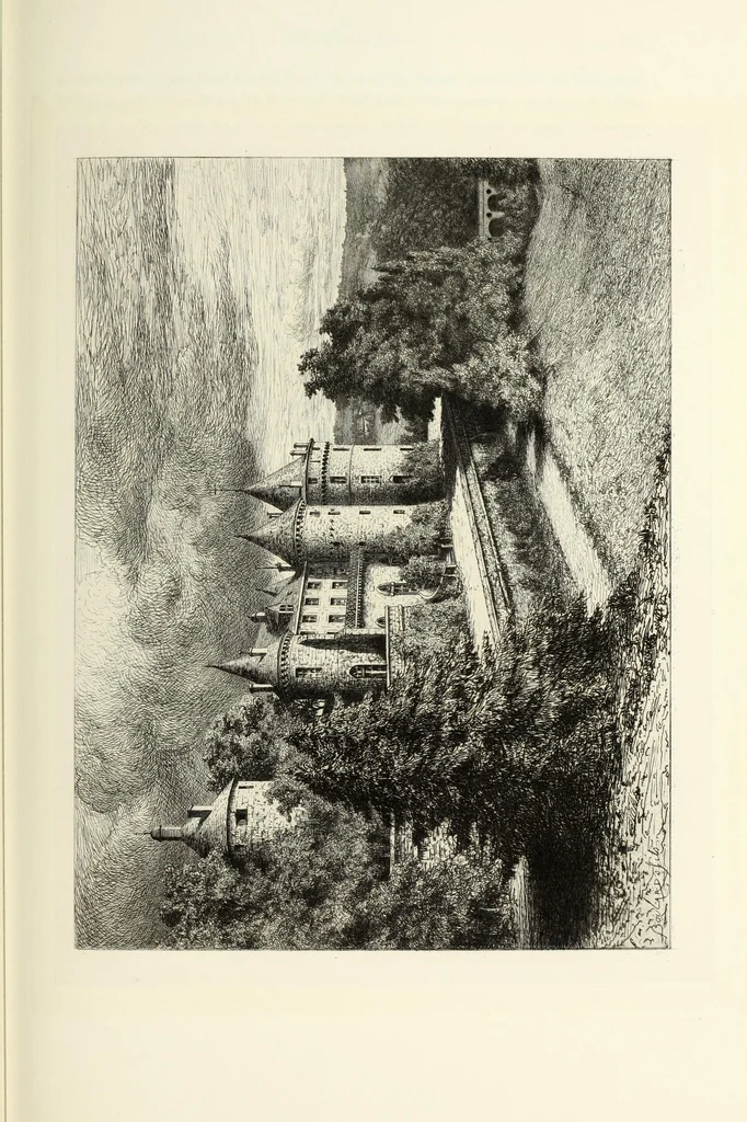 An illustration from Les châteaux historiques de la France, 1877, leaf 144