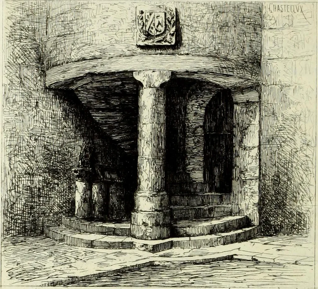 An illustration from Les châteaux historiques de la France, 1877, leaf 157