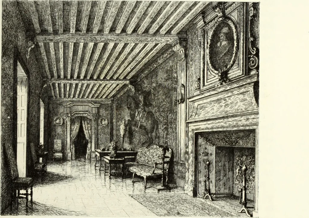 An illustration from Les châteaux historiques de la France, 1877, leaf 158