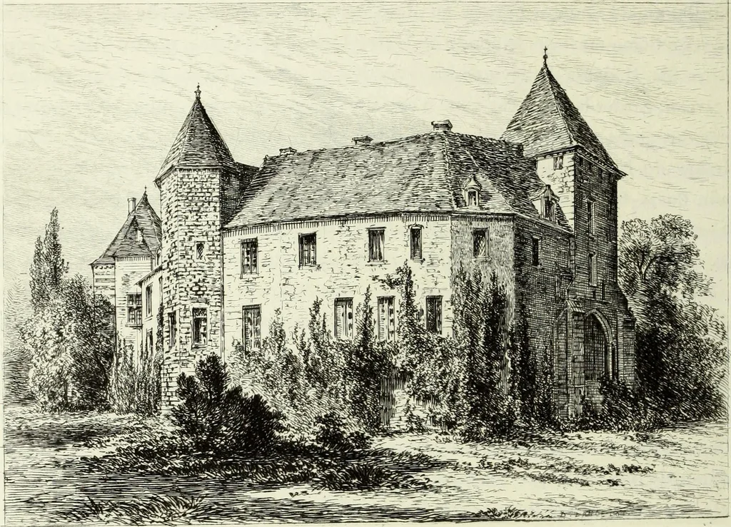 An illustration from Les châteaux historiques de la France, 1877, leaf 177