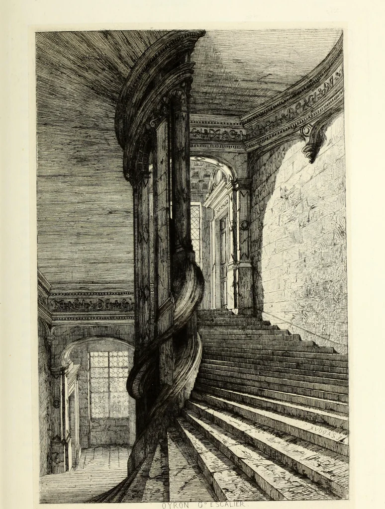 An illustration from Les châteaux historiques de la France, 1877, leaf 192