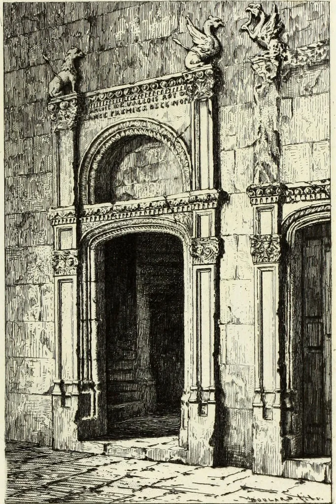 An illustration from Les châteaux historiques de la France, 1877, leaf 196