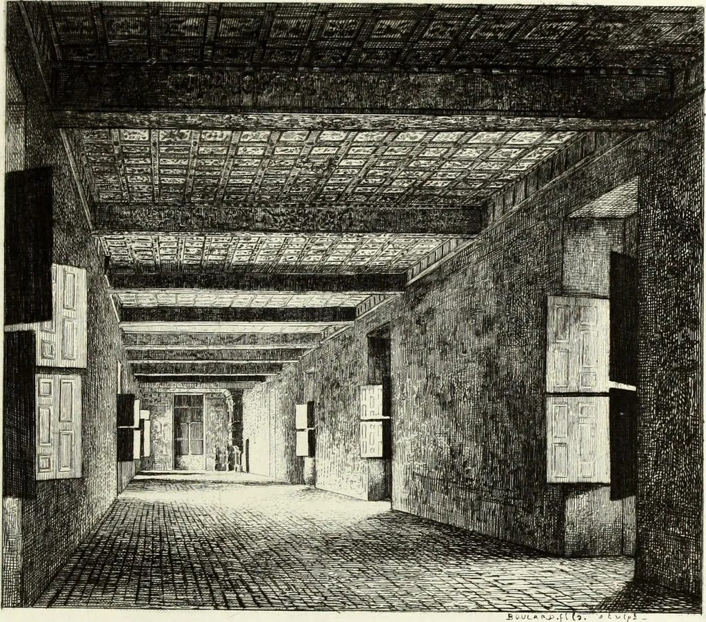 An illustration from Les châteaux historiques de la France, 1877, leaf 198