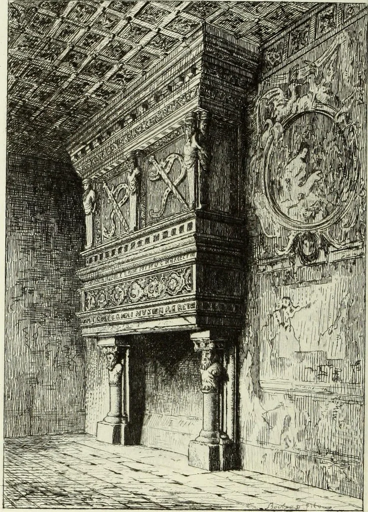 An illustration from Les châteaux historiques de la France, 1877, leaf 199