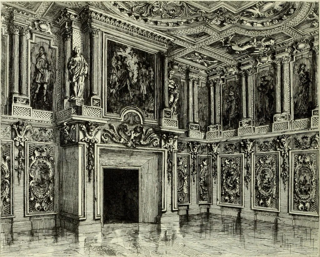 An illustration from Les châteaux historiques de la France, 1877, leaf 203
