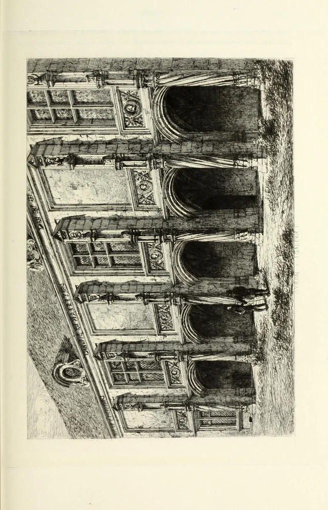 An illustration from Les châteaux historiques de la France, 1877, leaf 206